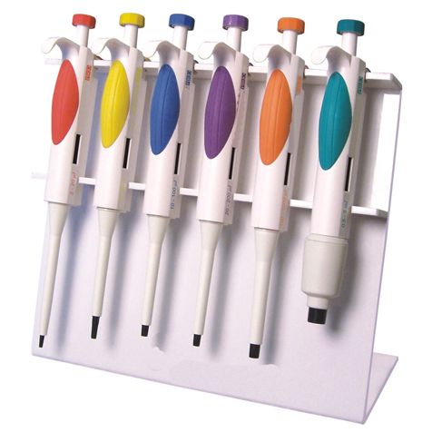 Globe Scientific 6-Place Acrylic Stand for Diamond Pipettes