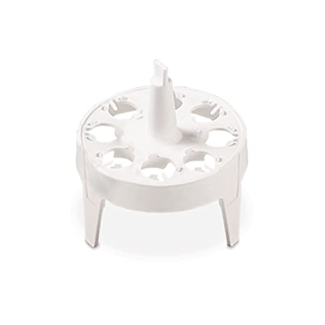 Globe Scientific 8-Places PP Round Float Racks for 1.5 ml & 2 ml Microtube, White, 4/Pack