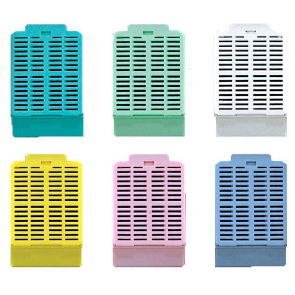 Globe Scientific 30° AP Tissue Embedding Cassettes w/ Removable Lid, White, 1000/Case