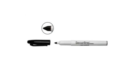 Aspen Secureline® Lab Marker, Fine Tip, Black, Non-Sterile