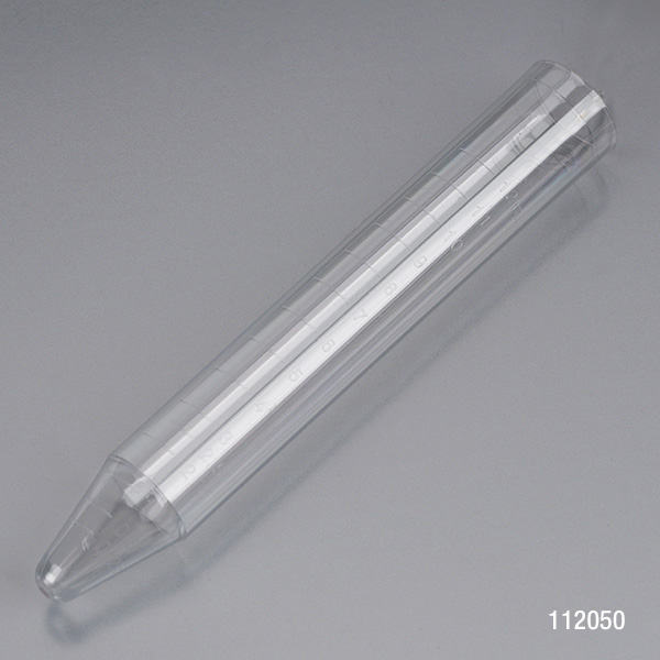 Globe Scientific 12 ml PS Conical Bottom Plain Top Centrifuge Tubes, 1000/Case