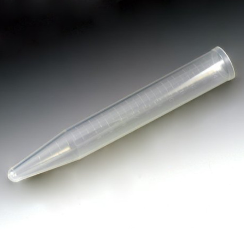Globe Scientific 15 ml PP Conical Bottom Plain Top Centrifuge Tube, 1000/Case