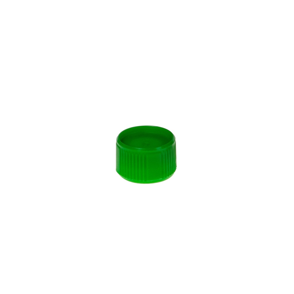 Simport Colored Closure Caps, O-Ring Seal, Green