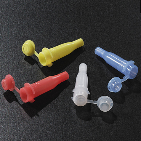 Globe Scientific PE Sample Cups w/ Cap for Cobas Mira/Bio/Fara/Horiba ABX Analyzers, Blue, 1000/Bag
