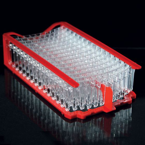 Globe Scientific PMMA Cuvette Segments Rack for Horiba ABX Pentra 400 Analyzers, 450/Case