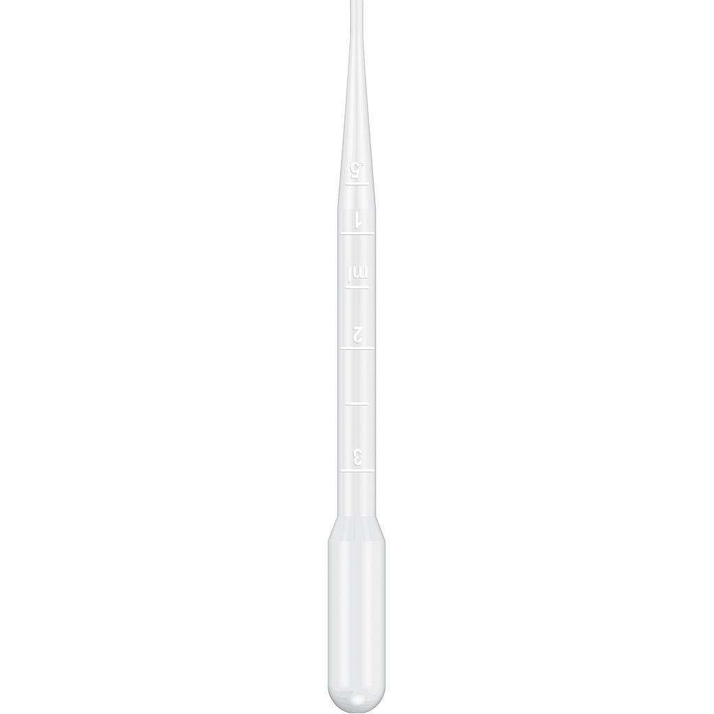 Simport Dropette® Disposable Graduated Pipet, 15.5cm Length, 7mL Capacity, Non-Sterile