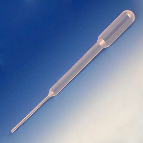 Globe Scientific 6.5 ml LDPE Non-Sterile Narrow Stem Transfer Pipets, 5000/Case