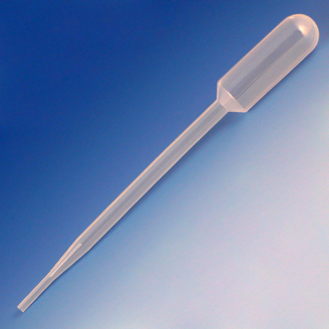 Globe Scientific 8 ml LDPE Non-Sterile Non-Graduated Transfer Pipets, 4000/Case