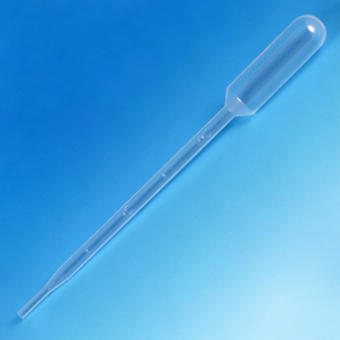 Globe Scientific 5 ml LDPE Sterile Graduated Transfer Pipets, 400/Case
