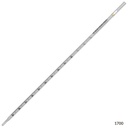 Globe Scientific 1 ml Polystyrene Sterile Serological Pipettes, Yellow Striped, 1000/Case