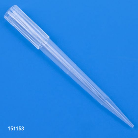 Globe Scientific 100-1250µl PP Non-Sterile Universal Certified Pipette Tips, Natural, 1000/Bag