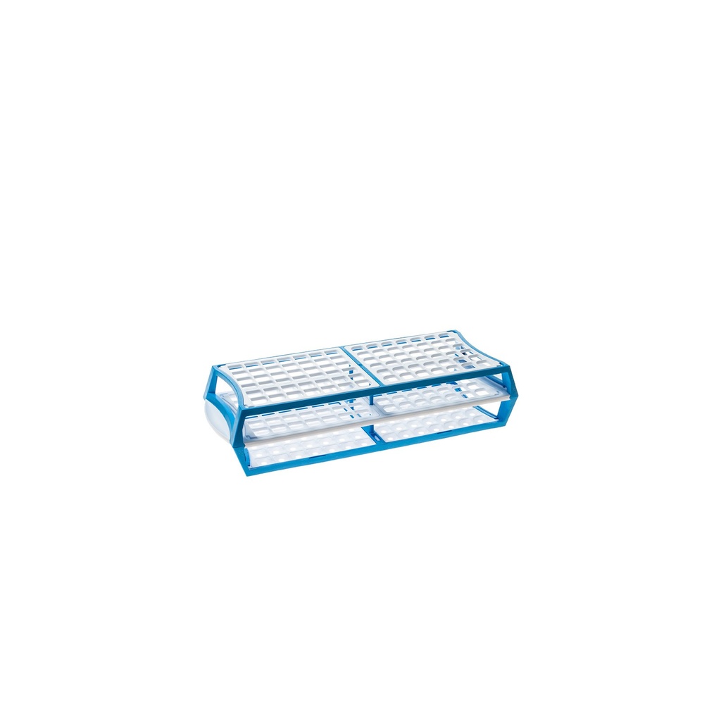 Simport Multirack™ Test Tube Rack, 11.5" x 4.5" x 2.5", 18 Tube Capacity