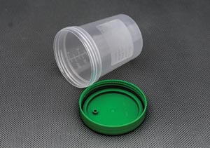 Amsino Urine Specimen Containers, Sterile, 4 oz, Screw On Lid