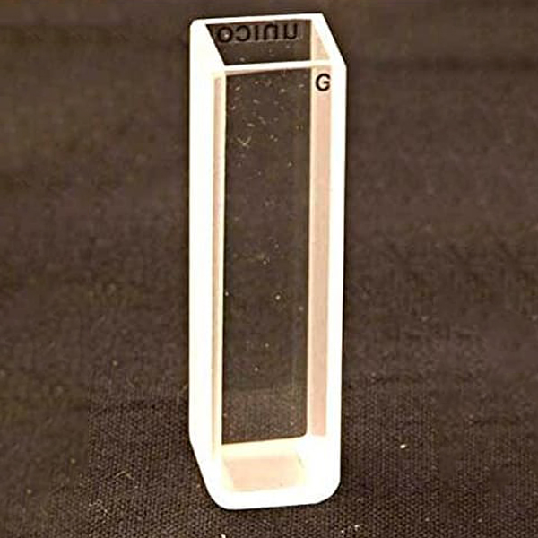 Unico 10mm Pathlength Square Visible Glass Cuvette, 2/Pack