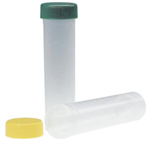 Simport 50Ml Sample Tube, 30mm x 115mm, Sterile, Green Cap