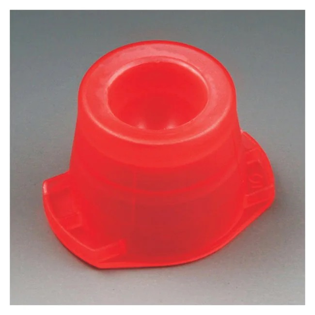 Globe Scientific PE Universal Fit Snap Caps for 12 mm/13 mm/16 mm Test Tubes, Red, 1000/Bag