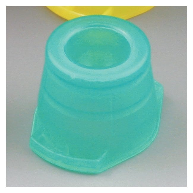 Globe Scientific PE Universal Fit Snap Caps for 12 mm/13 mm/16 mm Test Tubes, Green, 1000/Bag