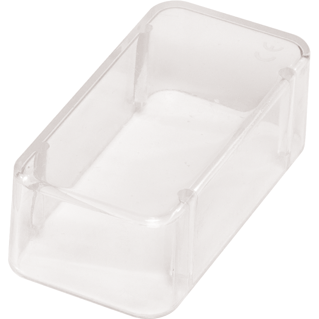 Zirc 14-Hole Bur Block Cover (1" High) CLEAR