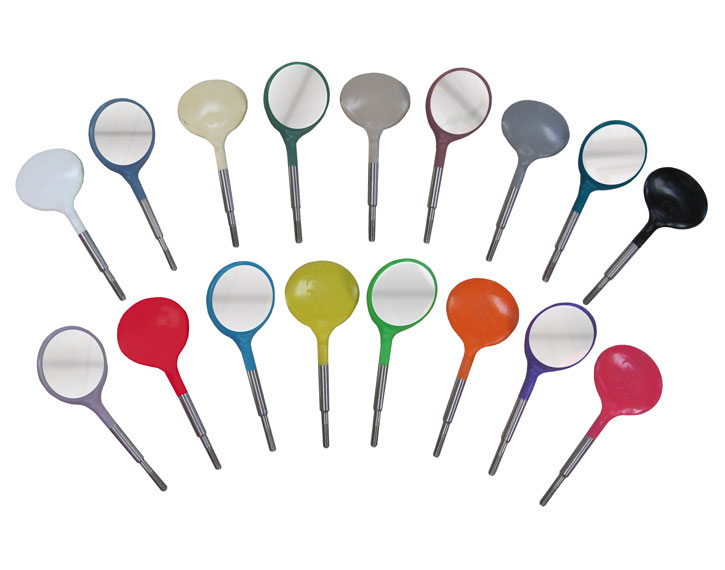 Zirc Crystal HD #4 Mouth Mirror Head Single Color (12pk)