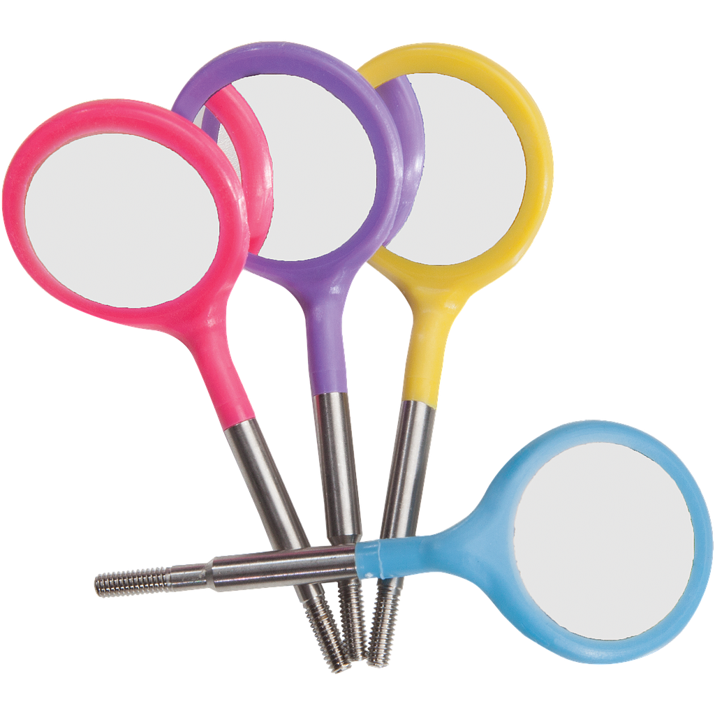 Zirc Crystal HD #4 Double Sided Vibrant Assorted Mirror Head (4pk)