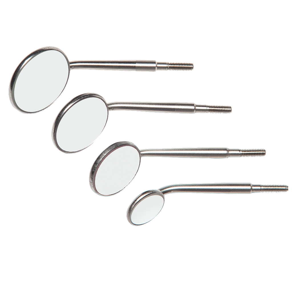 Zirc Crystal HD #5 Stainless Steel Mouth Mirror Head (12pk)