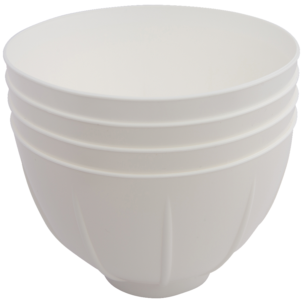 Zirc Mighty Mixer Bowl, White 36 pack