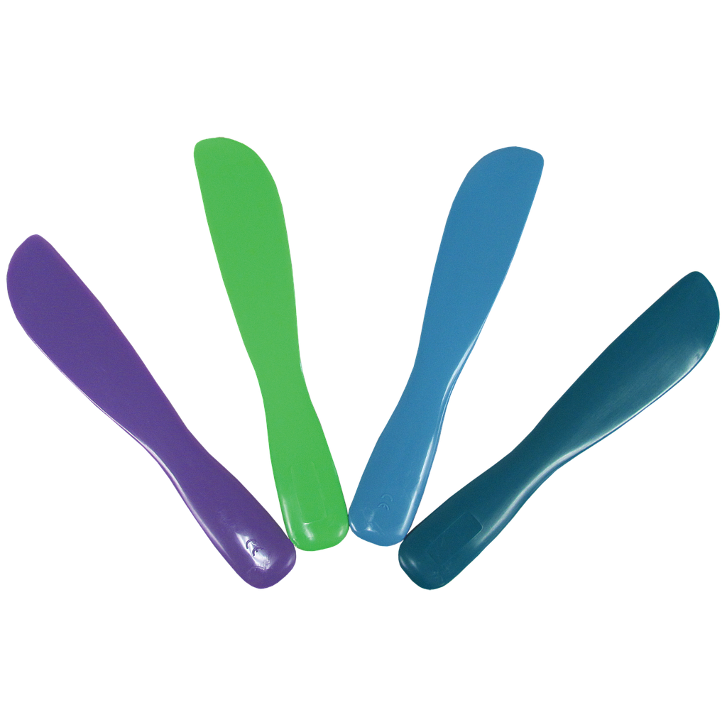 Zirc Mighty Mixer Spatula, Assorted 4 pack