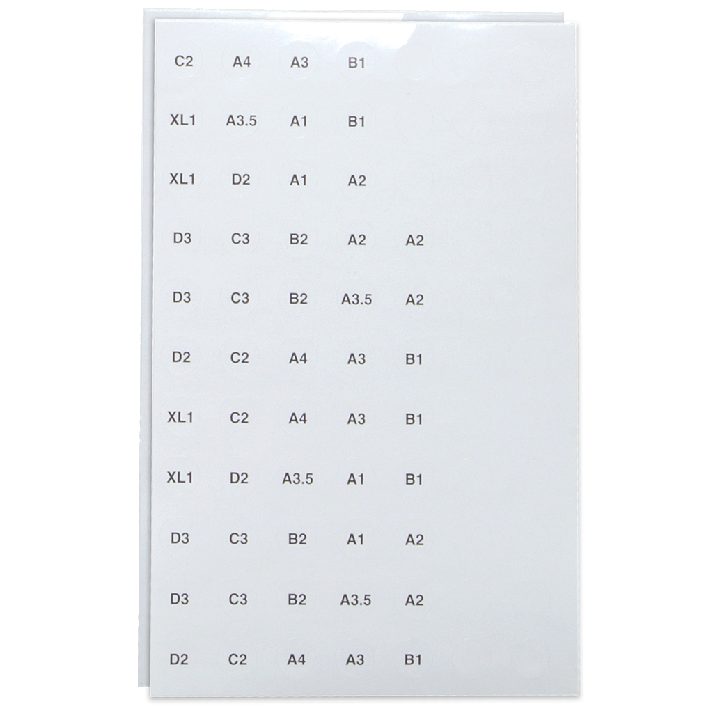 Zirc Shade Label Sheet