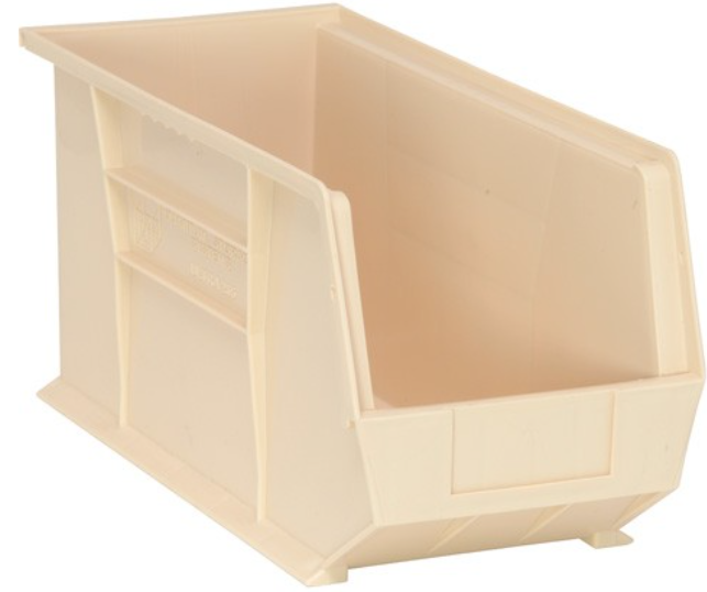 Quantum Ultra Stack & Hang Bins, Ivory, 18" x 8-1/4" x 9", 6/ctn