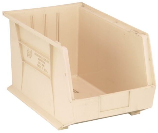 Quantum Ultra Stack & Hang Bins, Ivory, 18" x 11" x 10", 4/ctn