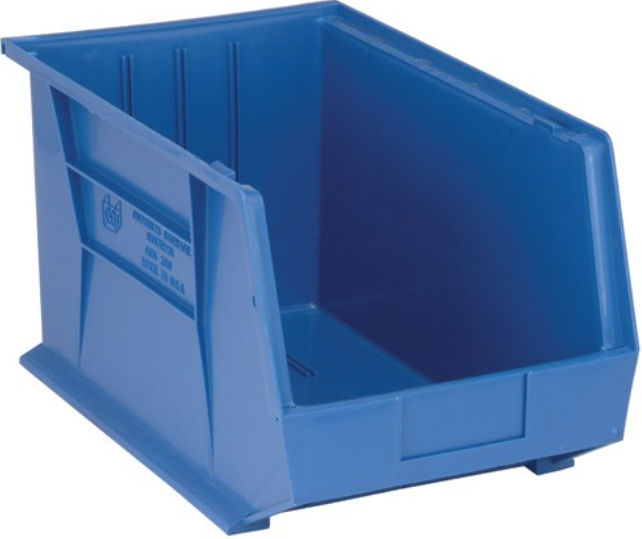 Quantum Ultra Stack & Hang Bins, Blue, 18" x 11" x 10", 4/ctn