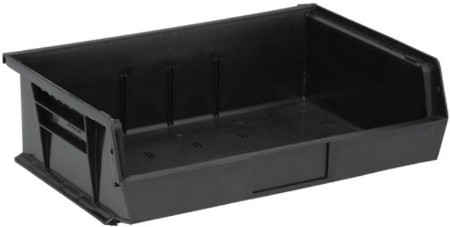 Quantum Ultra Stack & Hang Bins, Black, 10-7/8" x 16-1/2" x 5", 6/ctn