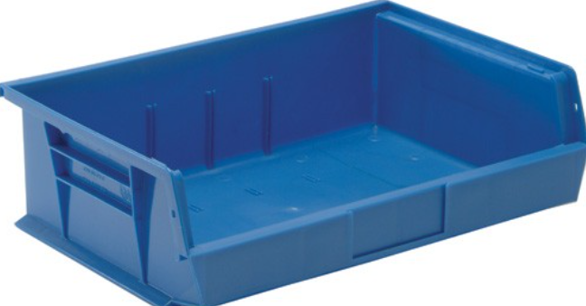 Quantum Ultra Stack & Hang Bins, Blue, 10-7/8" x 16-1/2" x 5", 6/ctn