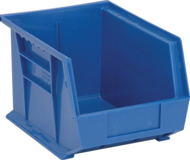 Quantum Ultra Stack & Hang Bins, Blue, 10-3/4" x 8-1/4" x 7", 6/ctn