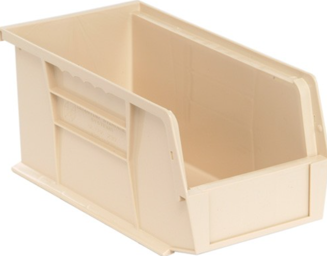 Quantum Ultra Stack & Hang Bins, Ivory, 10-7/8" x 5-1/2" x 5", 12/ctn