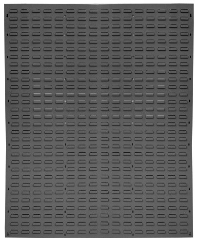 Quantum Medical Flat Louvered Panel, 48"W x 61"H, Gray, 1/ctn