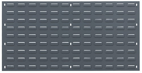 Quantum Medical 36 inch x 19 inch Steel Flat Louvered Panel, Gray, 1 per Pack
