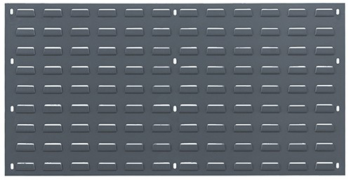 Quantum Medical Flat Louvered Panel, 36"W x 19"H, Gray, 1/ctn