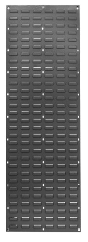 Quantum Medical Flat Louvered Panel, 18"W x 61"H, Gray, 1/ctn