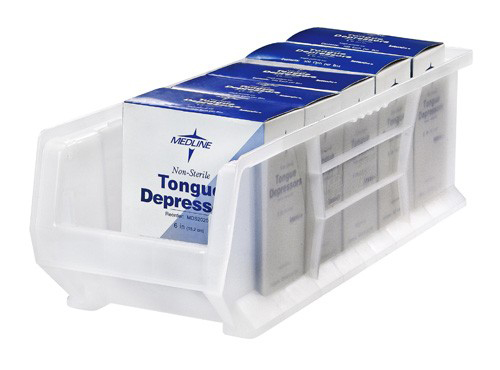 Quantum Medical Hulk Container, 23 7/8" x 8.25" x 7", Clear, 6/ctn