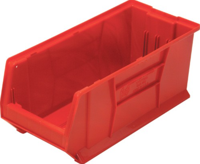 Quantum Medical Hulk Container, 23 7/8" x 11" x 10", Red, 4/ctn