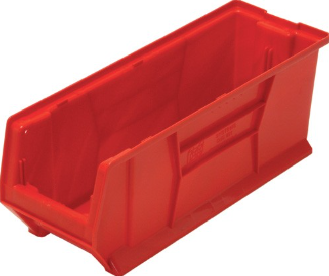 Quantum Medical Hulk Container, 23 7/8" x 8.25" x 9", Red, 6/ctn
