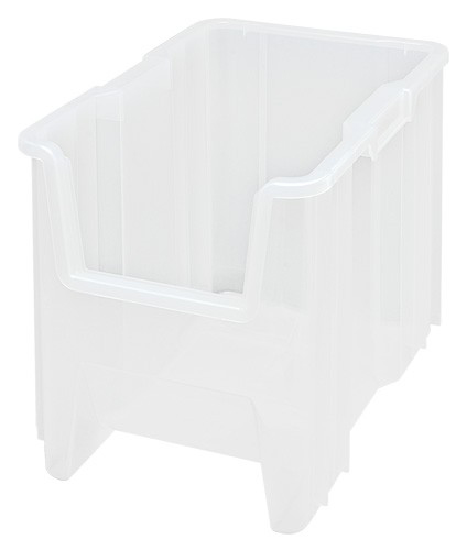 Quantum Medical HD Giant Stack Container, 17.5" x 10 7/8" x 12.5", Clear, 4/ctn
