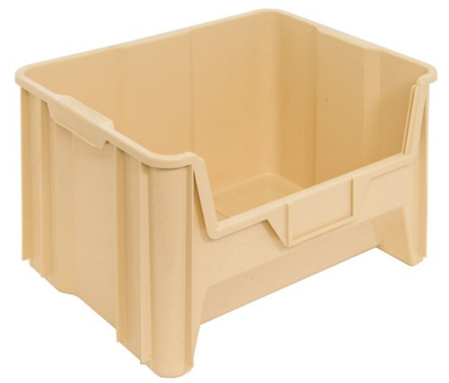 Quantum Medical Giant Stack Container, 15.25" x 19 7/8" x 12 7/16", Ivory, 3/ctn
