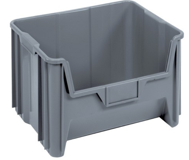 Quantum Medical Giant Stack Container, 15.25" x 19 7/8" x 12 7/16", Gray, 3/ctn