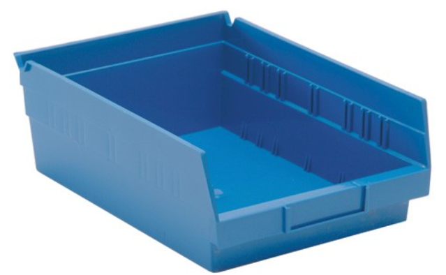 Quantum Medical Economy 11 5/8" x 8 3/8" x 4" Shelf Bin, Blue, 20/ctn