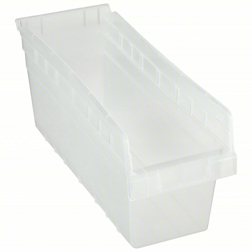 Quantum Medical Store-More Shelf Bin, 17 7/8" x 6 5/8" x 8", Clear, 20/ctn 