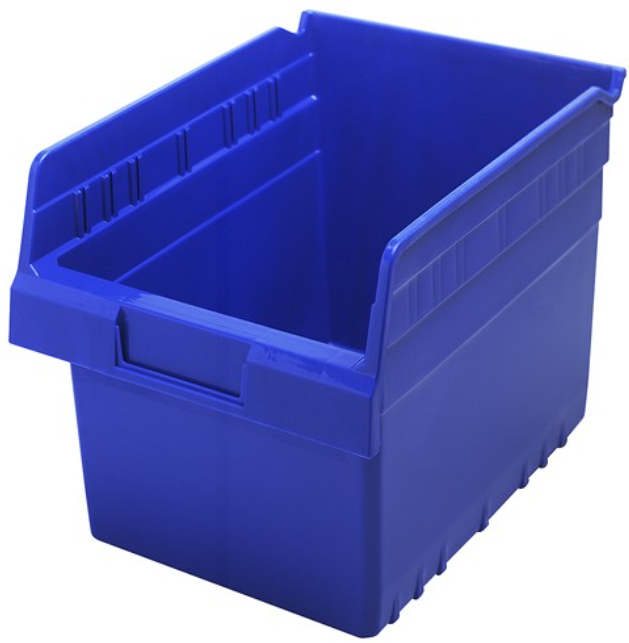 Quantum Shelf Bin, 11 5/8" x 8 3/8" x 8", Blue, 20/ctn