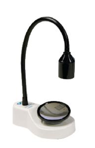 BD 9 inch x 5 inch x 12 inch Test Tube Agglutination Viewer w/ Bulb and Underside Magnifying Mirror