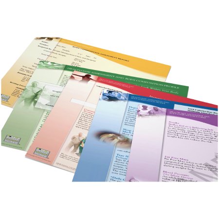 Health O Meter Professional 5 Pages Adult Illustrated Printout Stationary Report, 25/Pack